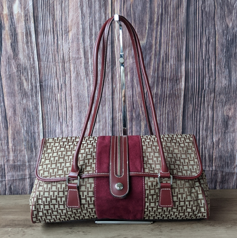 Tommy Hilfiger monogram shoulder bag, featuring the brand's signature "TH" logo